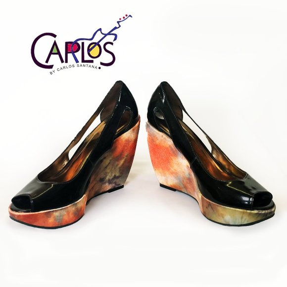 Carlos Santana Shoes - Carlos Santana artsy platform wedge shoes